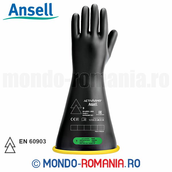 Manusi electroizolante de inalta tensiune 26500V - ANSELL ActivArmr clasa 3